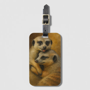Meerkat Affection Luggage Tag