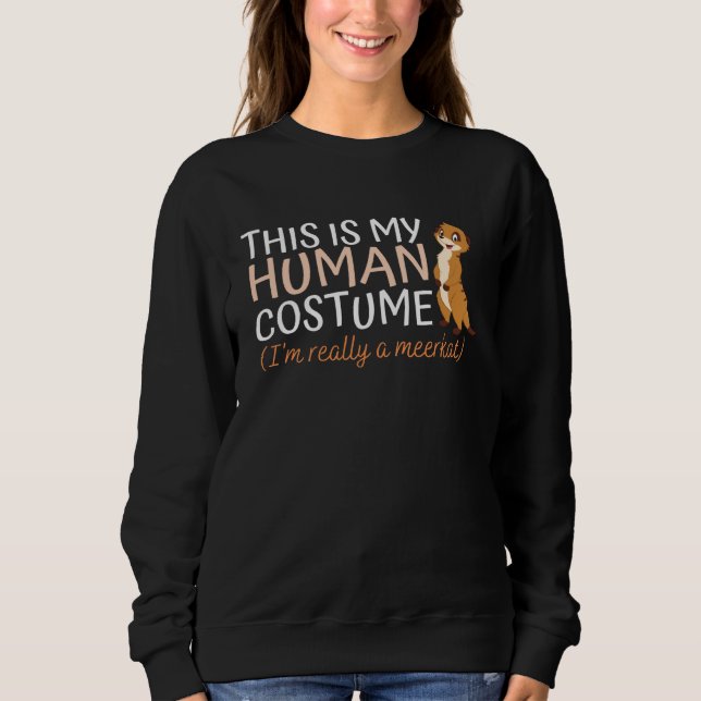 Meerkat African Animal & Human Costume Sweatshirt (Front)