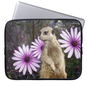 Meerkat And Daisies, Laptop Sleeve