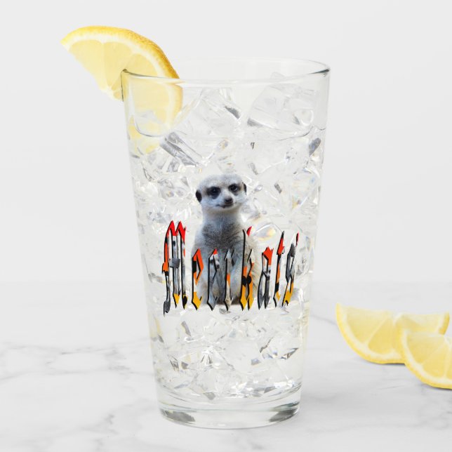 Meerkat And Meerkats Picture Logo, Glass (Front Ice)