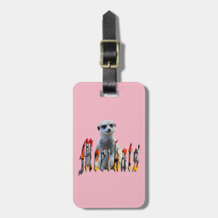 Meerkat And Meerkats Picture Logo, Luggage Tag