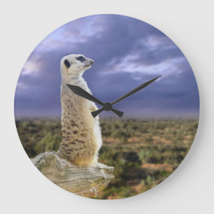 Meerkat And The Great Outdoors, Large Clock
