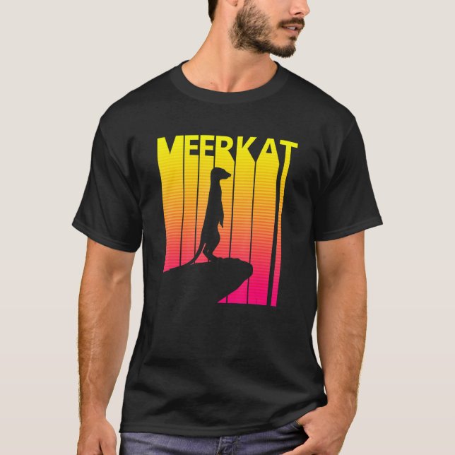Meerkat Animal Retro Costume T-Shirt (Front)