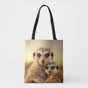 Meerkat Animal Wild Beauty Freedom Wilderness Art Tote Bag