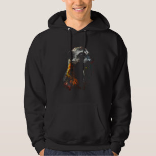 Meerkat Art - Animal Motif Colourful Meerkat Hoodie