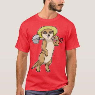 Meerkat as Farmer with Shovel T-Shirt