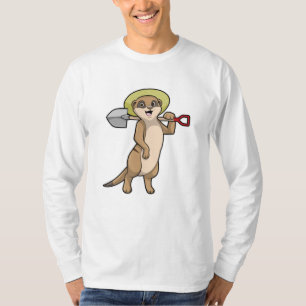 Meerkat as Farmer with Shovel T-Shirt
