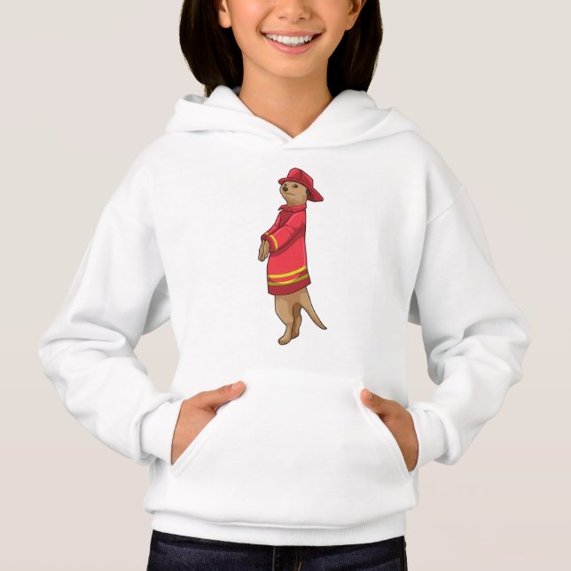 Meerkat as Firefighter with Helmet (Front)