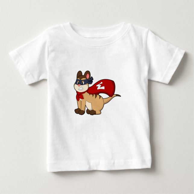 Meerkat as Hero with Mask Baby T-Shirt (Front)