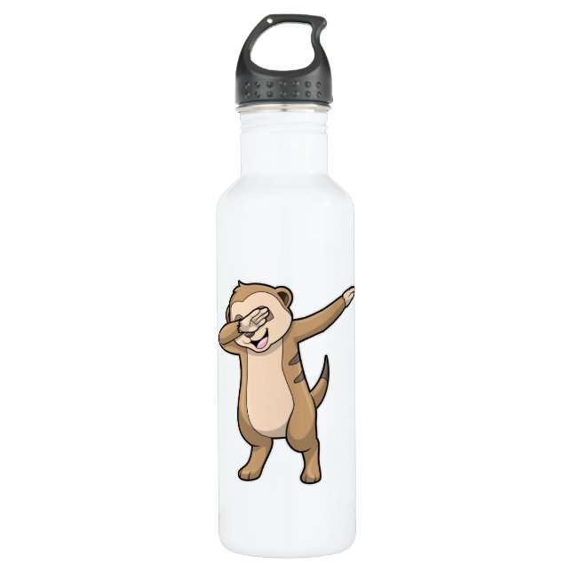 Meerkat as Hip Hop Dance Dab 710 Ml Water Bottle (Front)