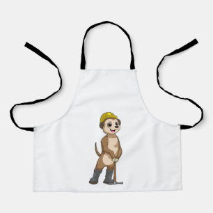 Meerkat as Miner with Pickaxe Apron