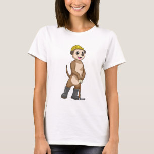 Meerkat as Miner with Pickaxe T-Shirt