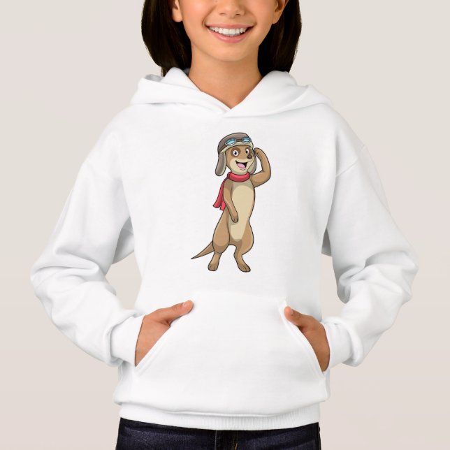Meerkat as Pilot with Pilot hat (Front)