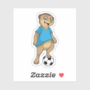 Meerkat as Soccer player with Soccer