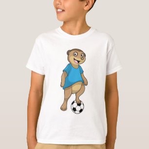Meerkat as Soccer player with Soccer T-Shirt