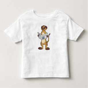 Meerkat at Reading a Newspaper Toddler T-Shirt