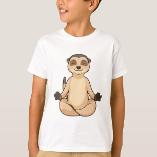 Meerkat at Yoga Meditation T-Shirt