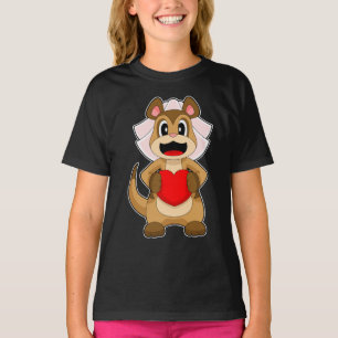 Meerkat Bride Heart Wedding T-Shirt