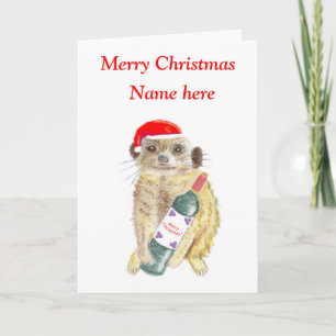 Meerkat Christmas Holiday Card