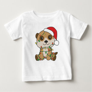 Meerkat Christmas Winter Animals Holiday Meerkats Baby T-Shirt