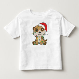 Meerkat Christmas Winter Animals Holiday Meerkats Toddler T-Shirt