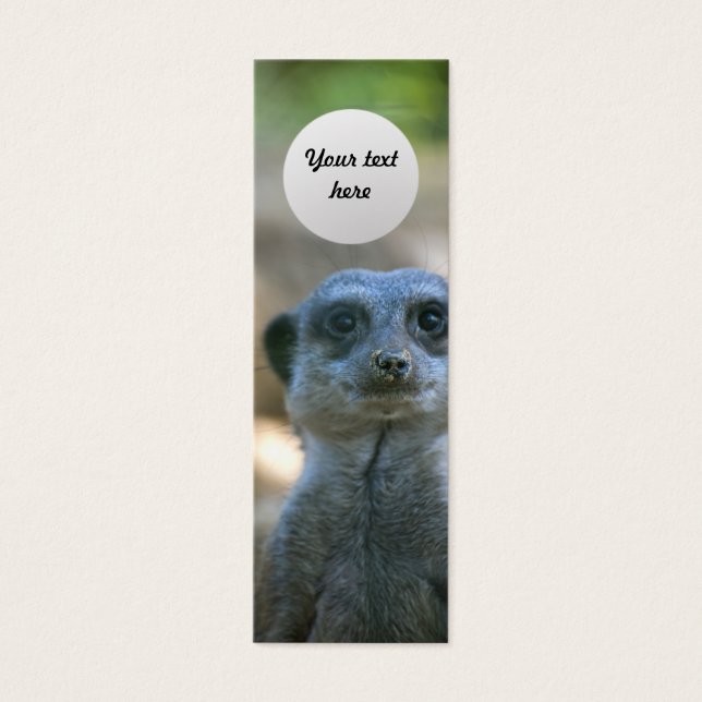 Meerkat Custom Bookmark (Front)