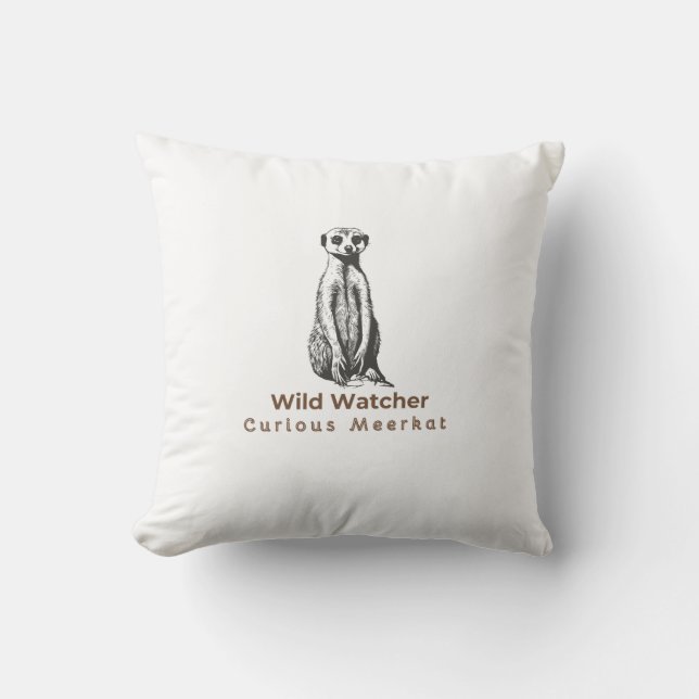 meerkat cute funny cushion (Front)