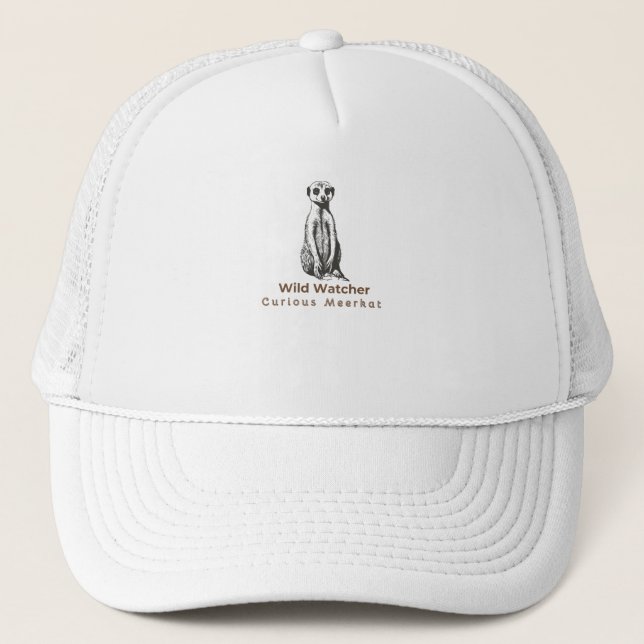 meerkat cute funny trucker hat (Front)