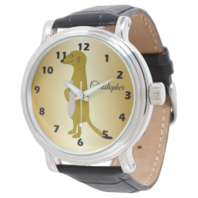 Meerkat Design Watch (Angled)