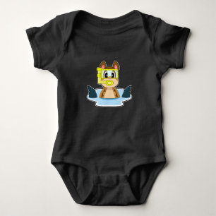 Meerkat Diver Shark fin Baby Bodysuit