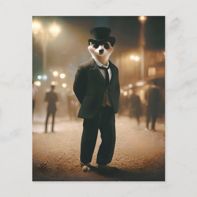 Meerkat Dressed For Black Tie Event,  Flyer (Front)