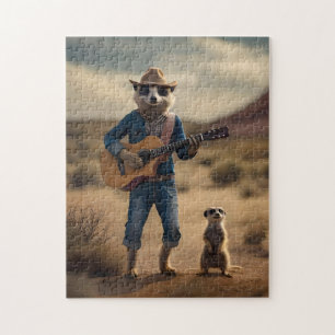 Meerkat Duet: Strumming Together in Harmony, Jigsaw Puzzle