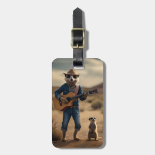 Meerkat Duet: Strumming Together in Harmony, Luggage Tag