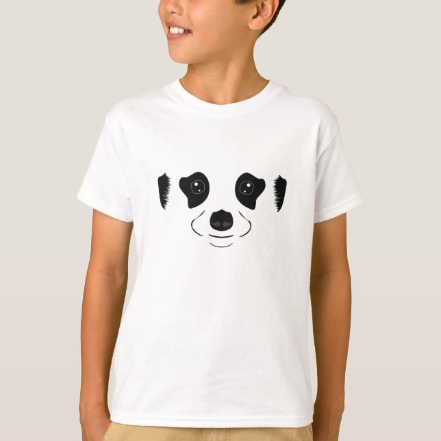 Meerkat face silhouette T-Shirt (Front)
