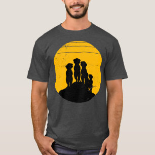 Meerkat Family Retro Meerkat T-Shirt