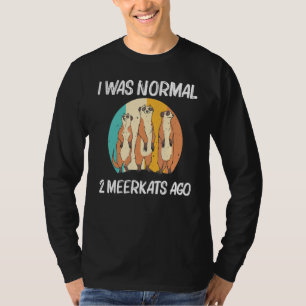 Meerkat For Men Women Retro Wildlife Zoo Animal 1 T-Shirt