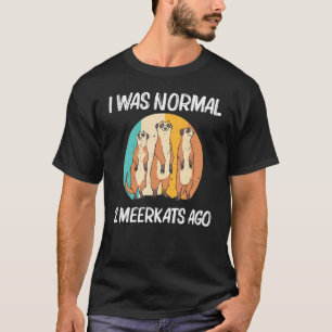 Meerkat For Men Women Retro Wildlife Zoo Animal 1 T-Shirt
