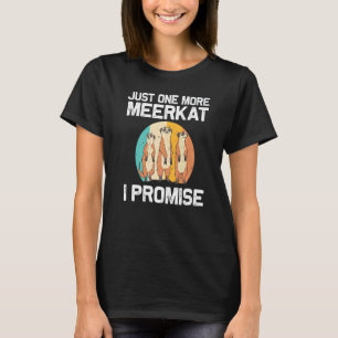 Meerkat For Men Women Retro Wildlife Zoo Animal T-Shirt