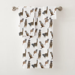 Meerkat Frenzy Bathroom Towel Set