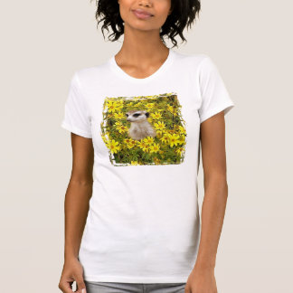 MEERKAT HIDING IN THE FLOWERS T-Shirt