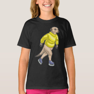 Meerkat Ice skating Ice skates T-Shirt