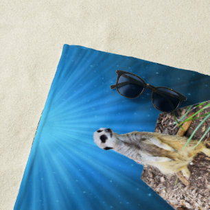Meerkat In The Sunlight, Beach Towel