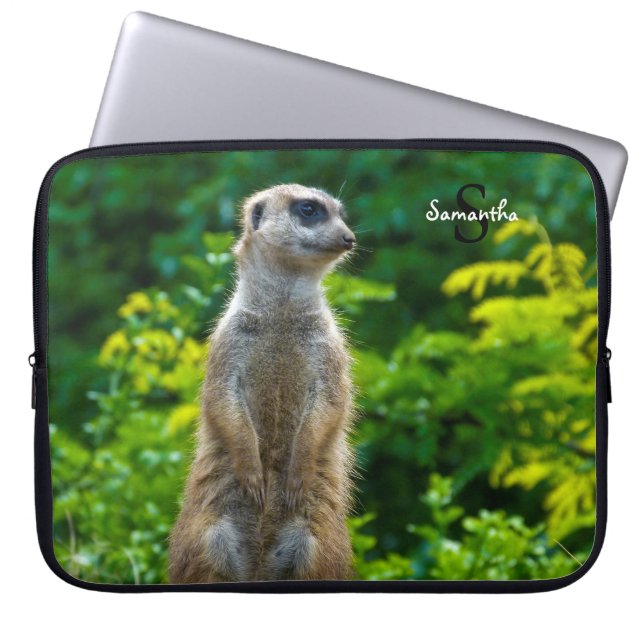 Meerkat  laptop sleeve (Front)