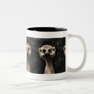 Meerkat large coffee mug! Two-Tone coffee mug