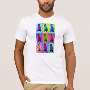 Meerkat Looking Up Pop Art Popart Multi-Panel T-Shirt