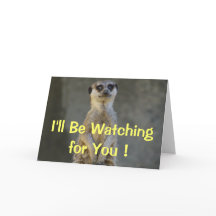 Meerkat Missing You Card