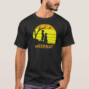 Meerkat Mongoose Kalahari Desert Sunset Safari Afr T-Shirt