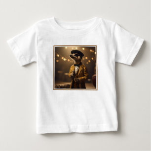 "Meerkat Moonlight: A Crooner’s Serenade" Baby T-Shirt