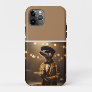 "Meerkat Moonlight: A Crooner’s Serenade"  iPhone 11 Pro Case