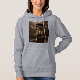 "Meerkat Moonlight: A Crooner’s Serenade"  Hoodie